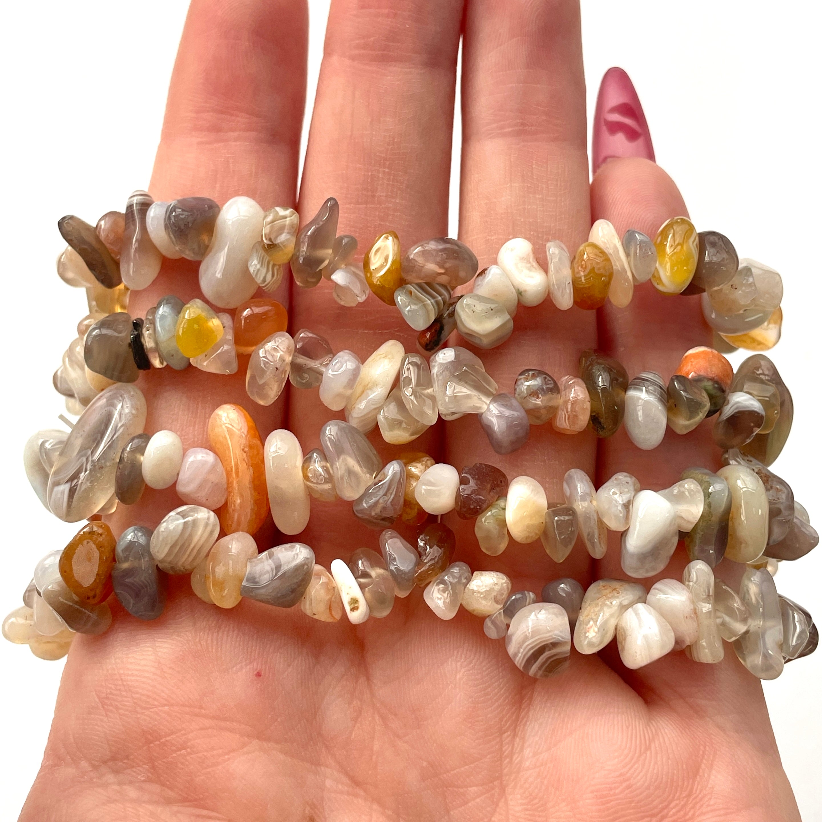 Botswana Agate Chip Bracelet Botswana Agate Chip Bracelet